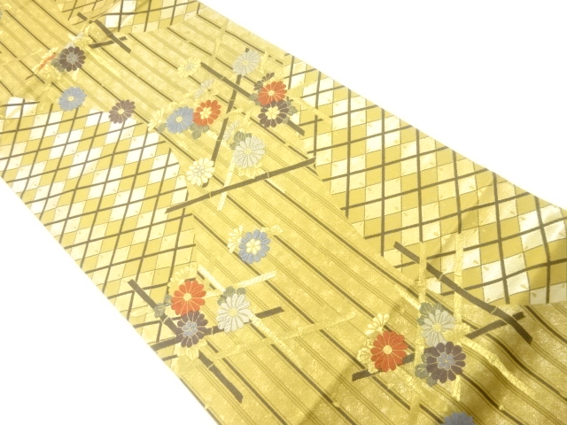 JAPANESE FUKURO OBI / KARA-ORI / WOVEN KIKU